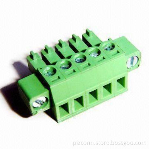 Euro Type Terminal Block with 5.08mm Pitch and 12 to 24AWG Wire Range